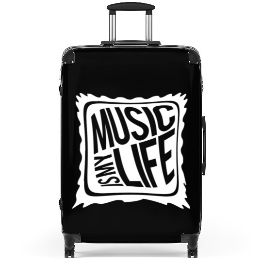 Music Is My Life Party Club Concert Sound Love Suitcases