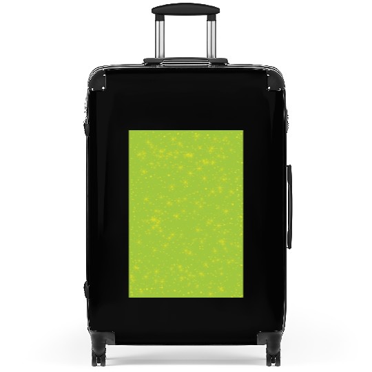 Yellow stars on a green background Suitcases
