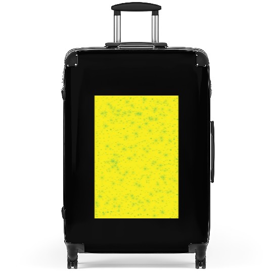 Green stars on a yellow background Suitcases