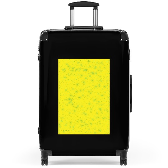 Green stars on a yellow background Suitcases