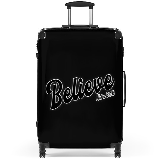 Inspirational Faith Scripture Design Suitcases