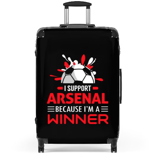Football Soccer Arsenal I Support Arsenal Suitcases