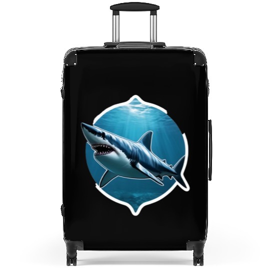 Shark 3d Illusion Suitcases