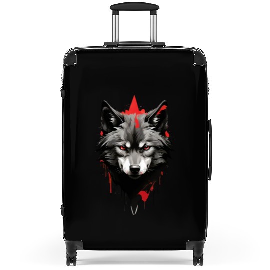 Three Wolf Moon Suitcases
