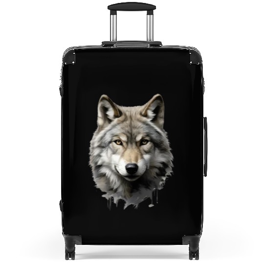 Wolf Gradient Ombre Suitcases