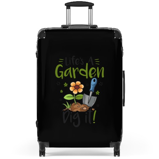 Life's A Garden Dig it Gardening for Women Light Suitcases