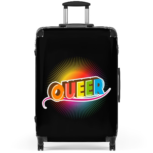 Queer Typo for Pride Month Equal Rights LGBTQ Suitcases