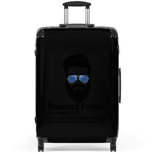 Mens Bearded Funcle Funny Uncle Definition Suitcases