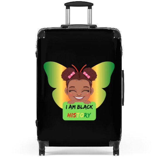 I Am Black history Suitcases