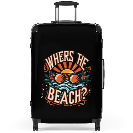 where s the beach Family Vacation Suitcases