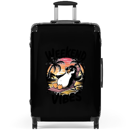 Weekend Vibes Penguin: Playful Suitcases