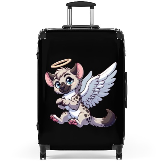 Hyena angel wings halo Suitcases
