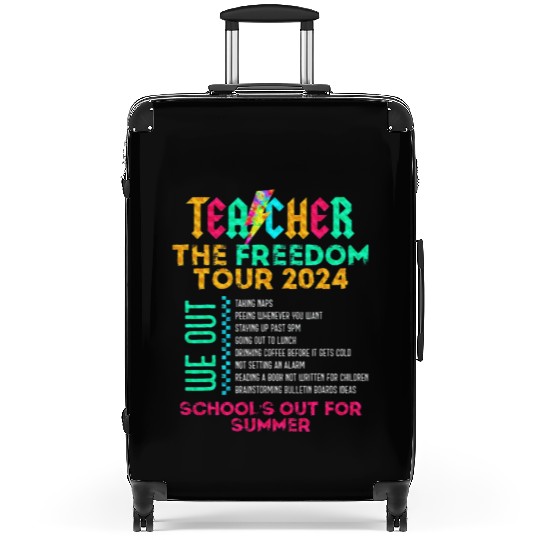 Teacher The Freedom Tour 2024 School's Out Suitcases