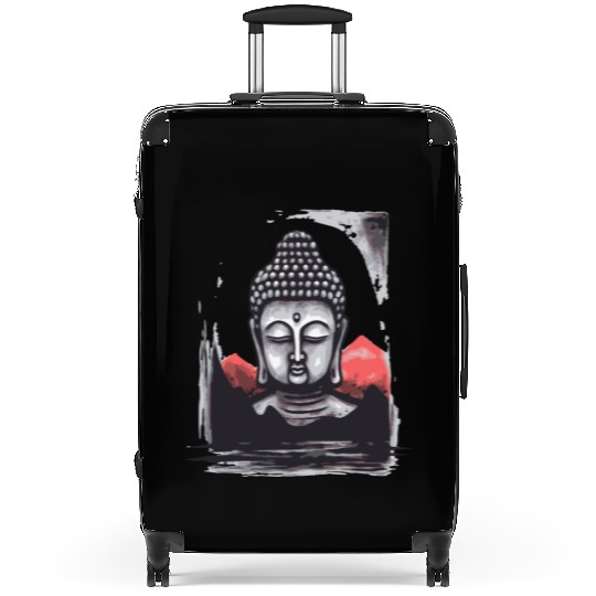 Japan Red Sun: Chilling Buddha Suitcases