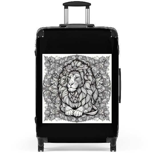 Lion Mandala Suitcases