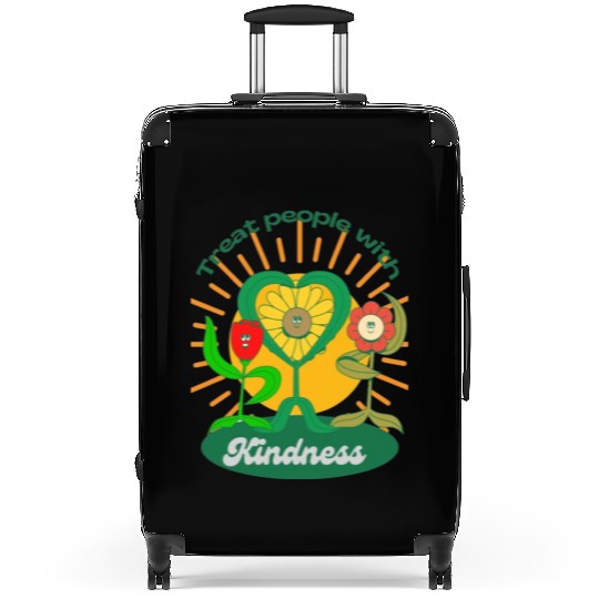 Treat People With Kindness Suitcases