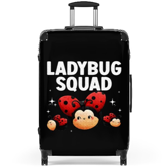Cute Ladybug Squad Art Insect Ladybug Lover Suitcases