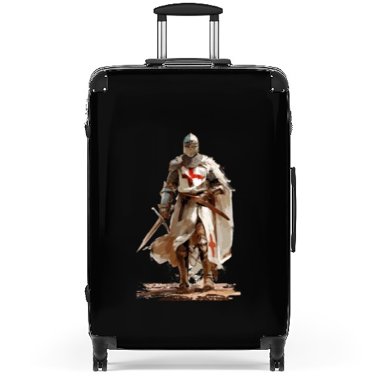 German crusader - Knight templar - Child of God Suitcases