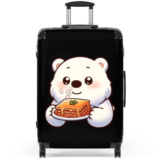 Polar Bear Enjoys Italian Lasagna Suitcases