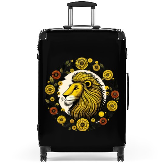 Marigold Leo Lion Suitcases