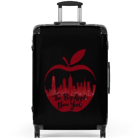 NYC Skyline Apple: Creative Suitcases