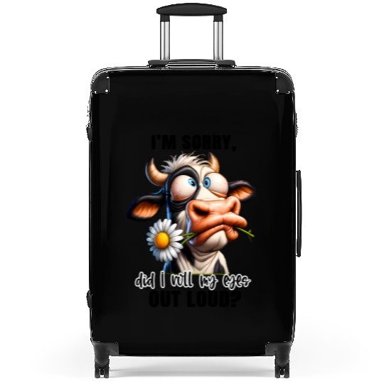 Cow Lover Addict out loud Suitcases