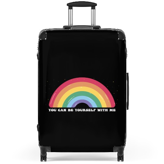 You Can Be Yourself With Me - LGBTQ Ally Gay Suitcases