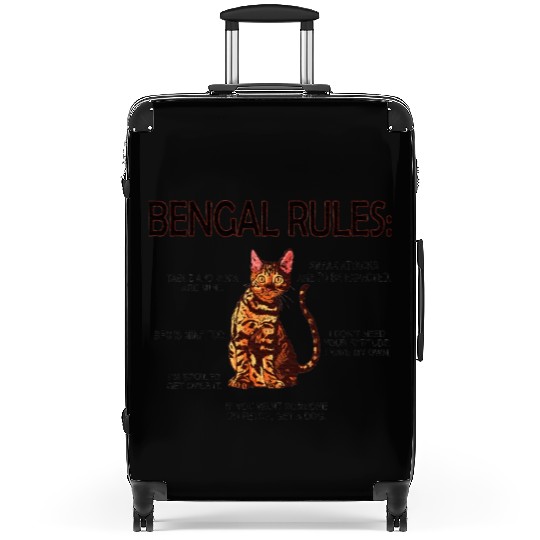 Bengal Rules Bengal Cat Owner Bengal Lover Suitcases