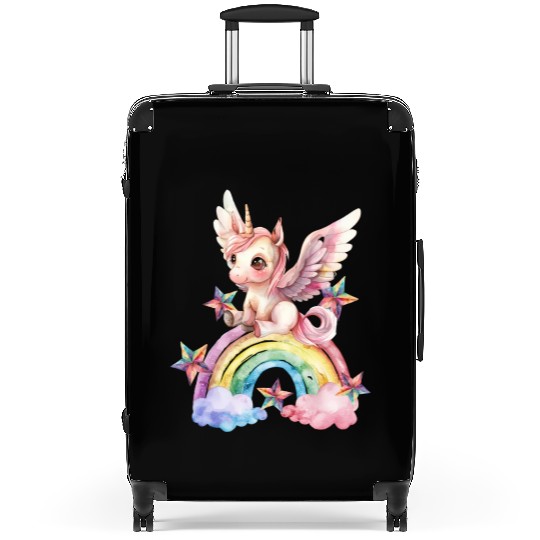 Rainbow & Unicorn Art Gifts for Girls & Teenagers Suitcases