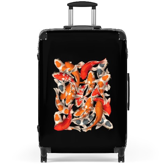 Japanese Asian Koi Fish Carp Nishikigoi Fish Art T Suitcases