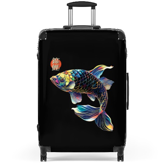 Japanese Koi Fish Koi Carp Lovers Women Men Kids T Suitcases