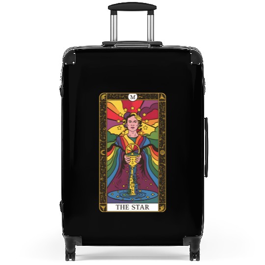Gay Pride The Star Tarot Card, LGBTQ Tarot Card Suitcases