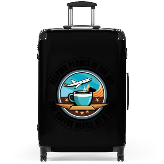 Air Traffic Controller Coffee ATC Aviation Humor Suitcases