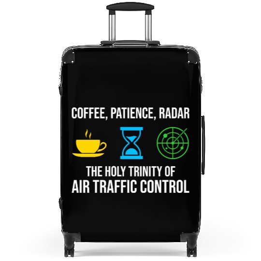 Air Traffic Controller Coffee ATC Aviation Humor Suitcases