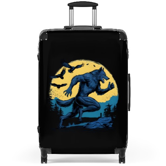 Running Werewolf with Crows Suitcases