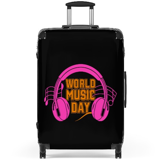 World music day Suitcases design