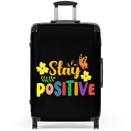 Stay Positive with Sunshine and Butterflies Suitcases