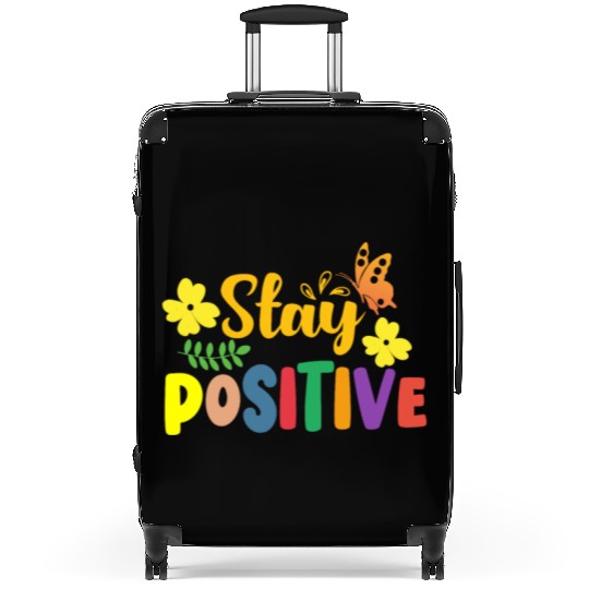 Stay Positive with Sunshine and Butterflies Suitcases