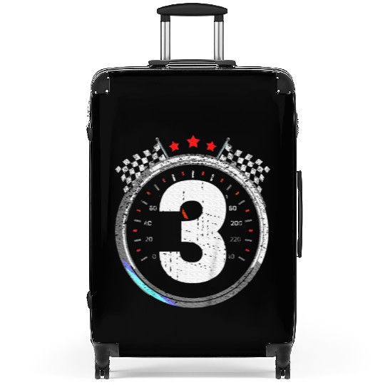Kids 3rd Birthday Boy 3 Third Race Car Birthday Suitcases