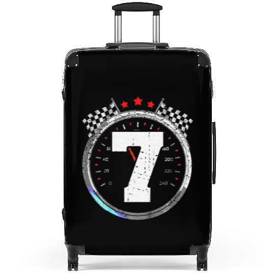 Kids 7th Birthday Boy 7 Seventh Race Car Birthday Suitcases