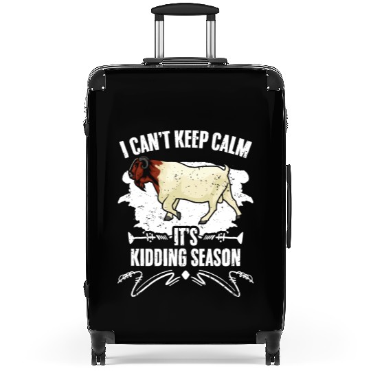 I Can't Keep Calm It's Kidding Season Funny Boer Suitcases