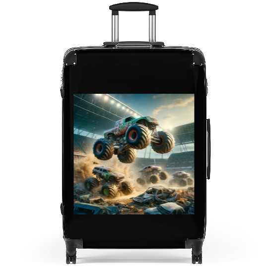 Monster Madness Monster Trucks Suitcases