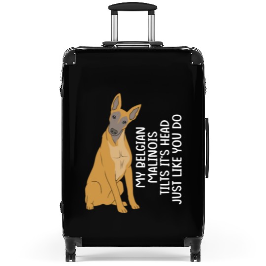 Funny Belgian Malinois Dog Breed Suitcases