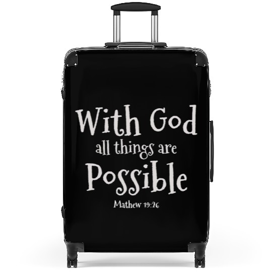 Faith Over Fear Inspirational Christian Design Suitcases