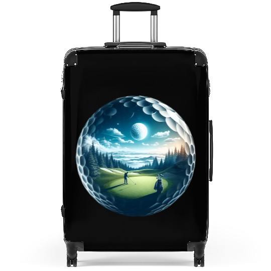 Twilight A Golf Dream Scape Surreal Golfing Course Suitcases