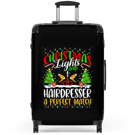 Christmas Light Hairdresser Xmas Suitcases