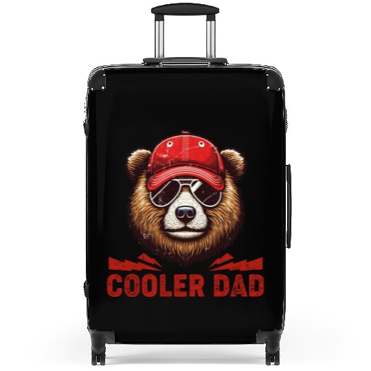 cooler dad bear Suitcases