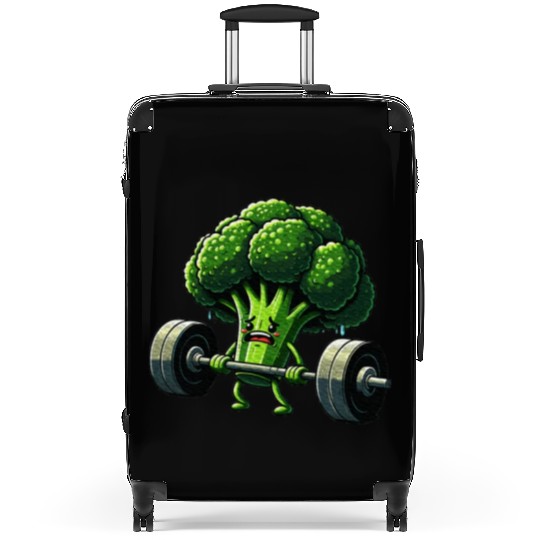 Deadlift Broccoli Gym Fitness Motivation Suitcases