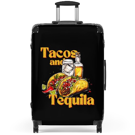 Tacos and Tequila Bride Squad My Final Fiesta Suitcases