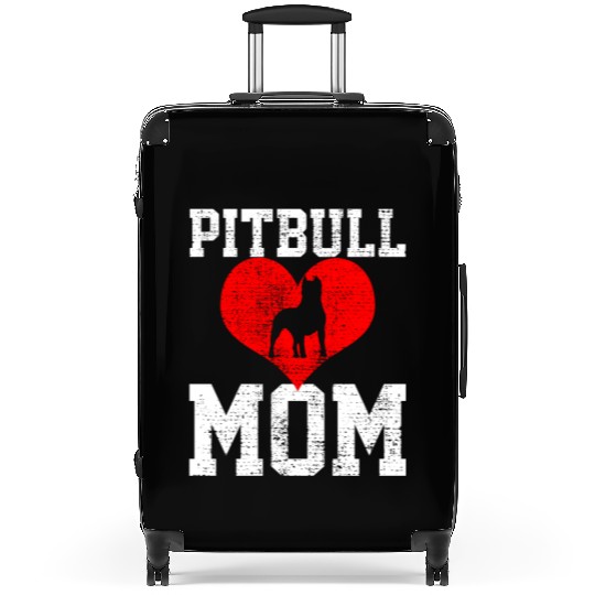 Pitbull Mom Love Mama Unique Artistic Expression Suitcases